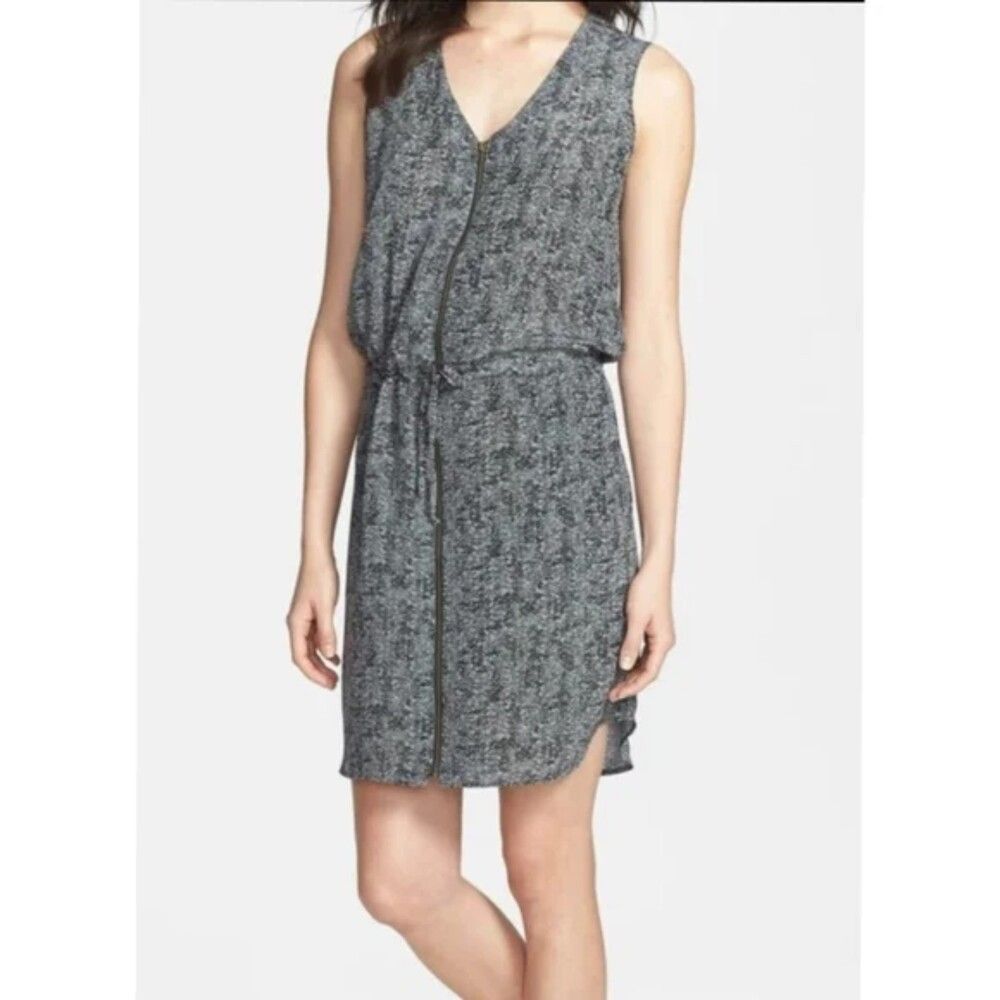 The Fischer Project Eileen Fisher 100% Silk Roadster V-Neck Silk Dress, Sm (W5)
